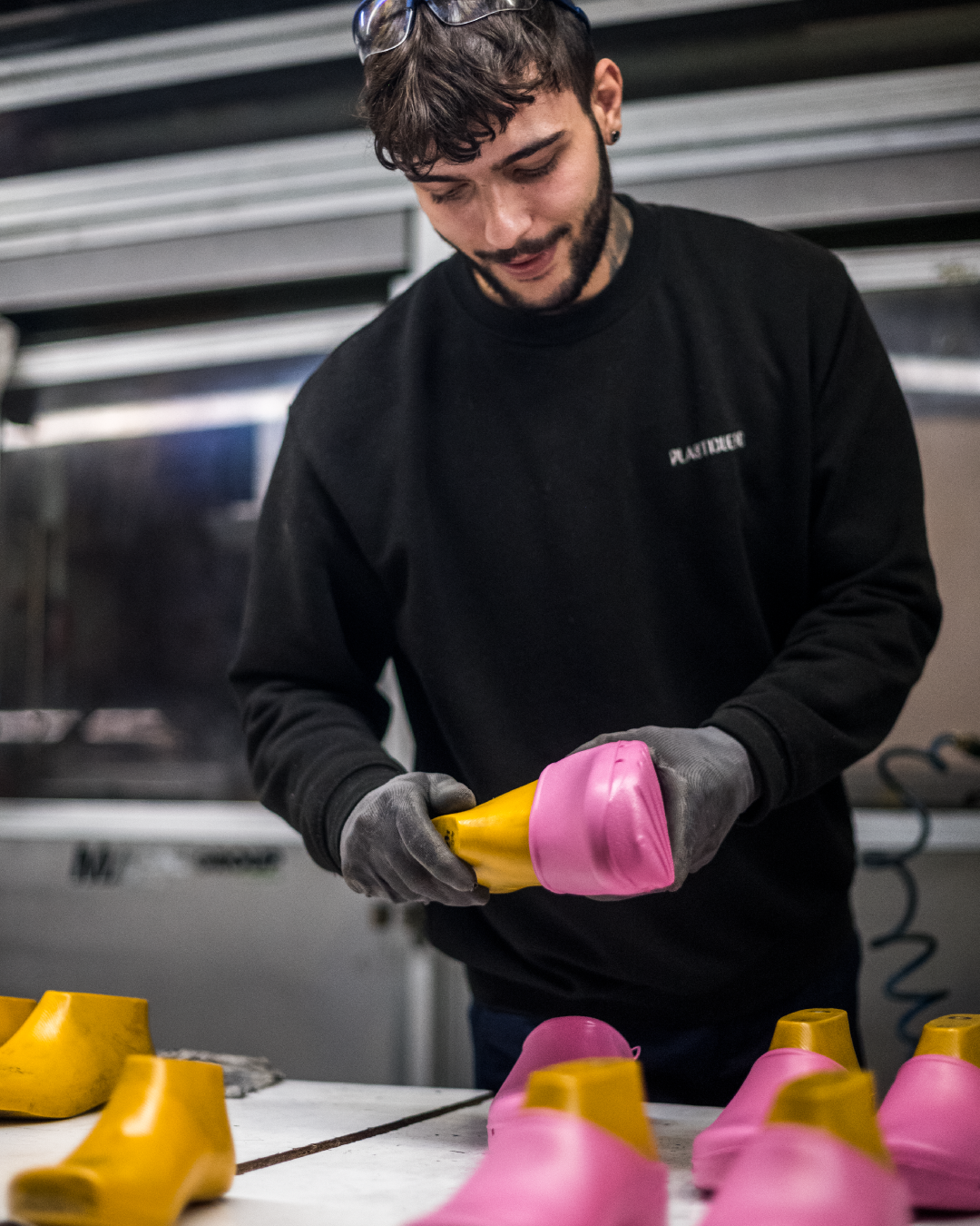 Proceso de fabricación de zuecos sanitarios